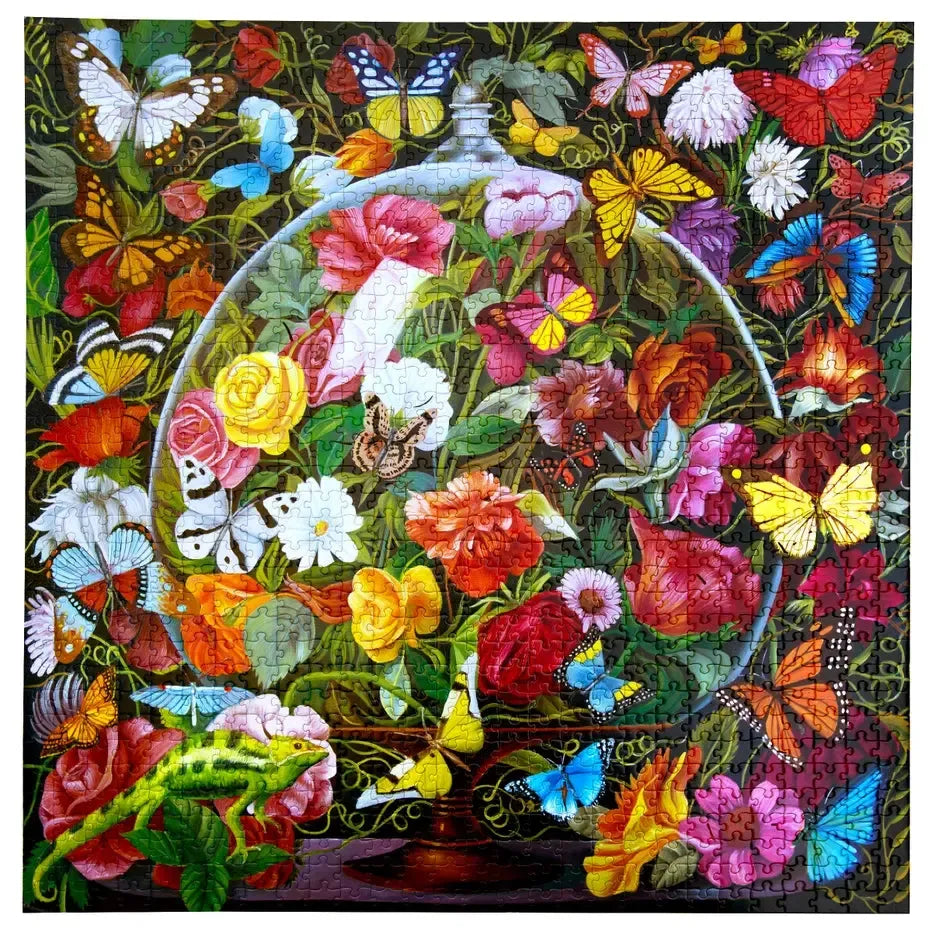 Butterfly Still Life 1000 Piece Jigsaw Puzzle eeBoo (ONLINE ORDER ONLY)