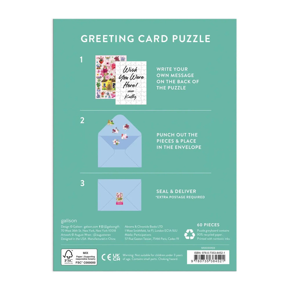 Buzzy Bouquets Greeting Card 60 Piece Jigsaw Puzzle Galison (ONLINE ORDER ONLY)