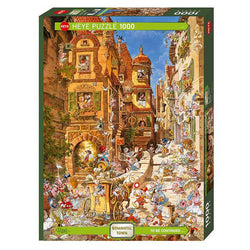 By Day Romantic Town 1000 Piece Jigsaw Puzzle Heye (ONLINE ORDER ONLY)