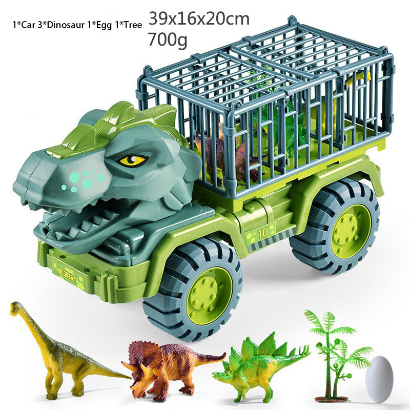 Dinosaur Transporter Children's Toy Set Tyrannosaurus Rex  Car Solid Dinosaur Fall Resistant (ONLINE ORDER ONLY)