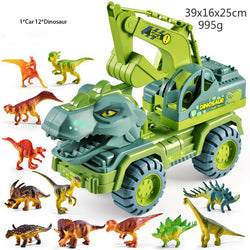 Dinosaur Transporter Children's Toy Set Tyrannosaurus Rex  Car Solid Dinosaur Fall Resistant (ONLINE ORDER ONLY)
