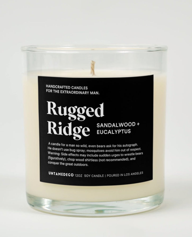 Rugged Ridge Glass Candle- Candle For Him (Online Order Only)