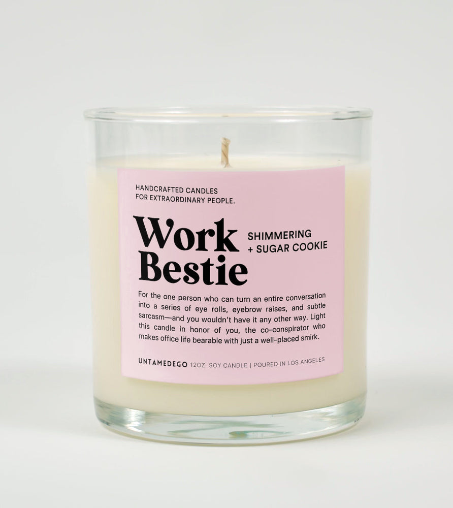 Work Bestie Glass Candle (Online Order Only)