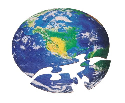 Continents: Earth Wooden Jigsaw Puzzle (ONLINE ORDER ONLY)