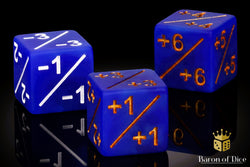+1/ -1 Counters - Matte Blue - Set of 10 (ONLINE ORDER ONLY)