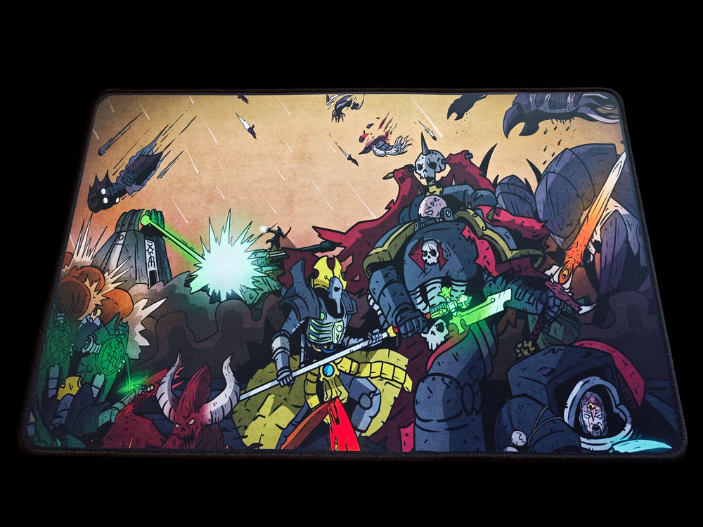 Galaxy at War | Grimdorables Series | Premium Oversized Playmat (ONLINE ORDER ONLY)
