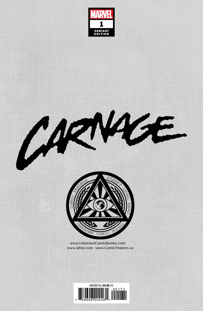Carnage 1 Unknown Comics Stephen Segovia Exclusive Var (03/16/2022) (Online Order Only)