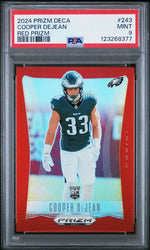 Graded 2024 Panini Prizm Deca Cooper DeJean #243 /199 Rookie RC Football Card PSA 9 Mint (ONLINE ORDER ONLY)