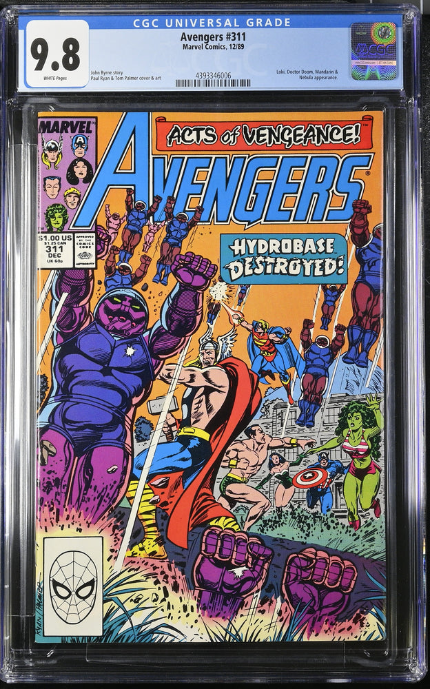 Avengers #311 (1989) - Graded CGC 9.8 (Online Order Only)