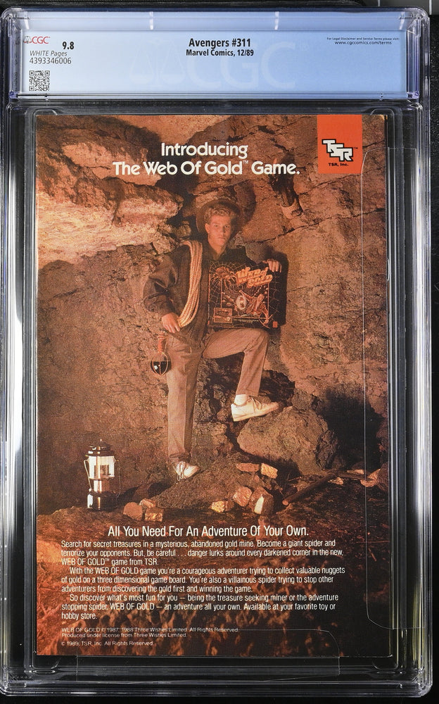 Avengers #311 (1989) - Graded CGC 9.8 (Online Order Only)