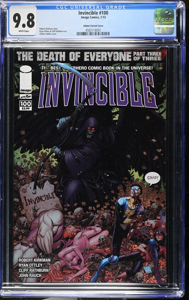 Invincible #100 (1/13) Graded CGC 9.8 Adams Variant Cover (Online Order Only)