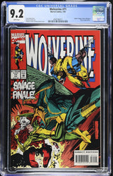 Wolverine #71 (7/93) Graded CGC 9.2 (Online Order Only)