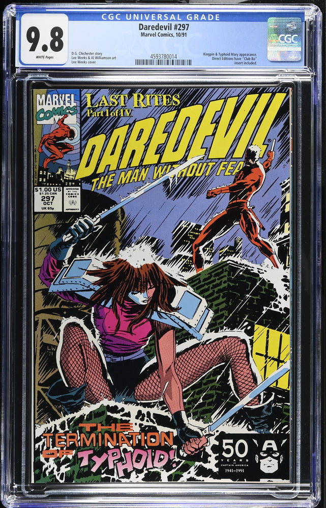 Daredevil #297 (10/91) Graded CGC 9.8 (Online Order Only)