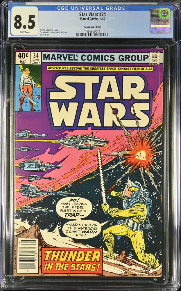 Star Wars #34 (4/80) Graded CGC 8.5 Newsstand Edition (Online Order Only)