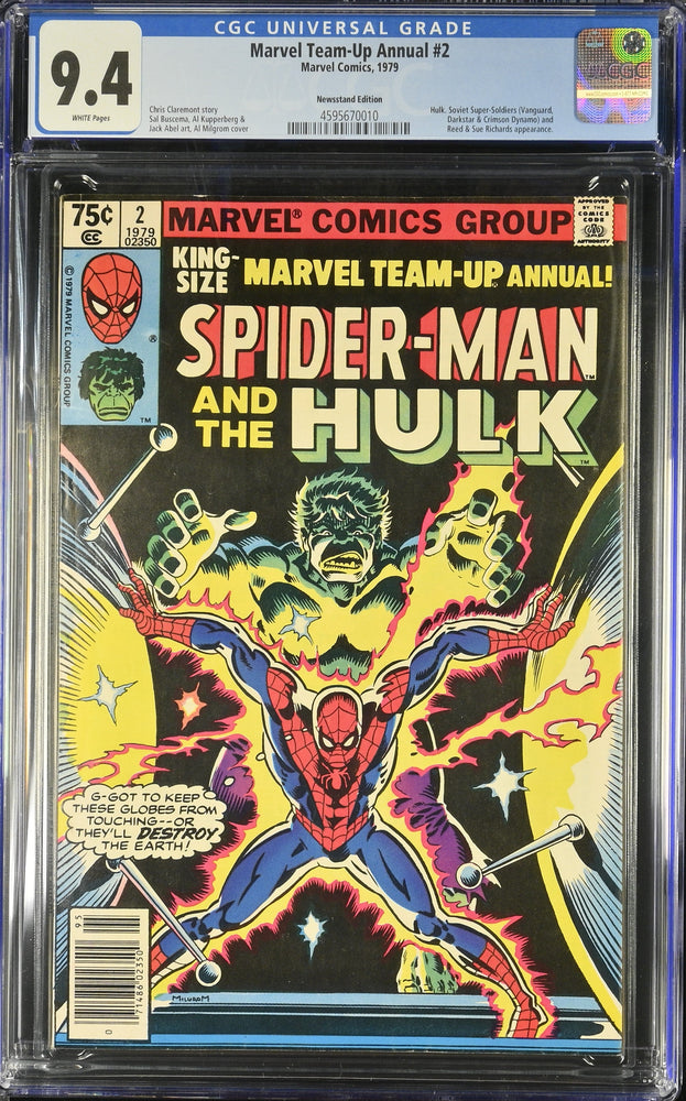 Marvel Team-Up Annual #2 (1979) Graded CGC 9.4 Newsstand Edition (Online Order Only)