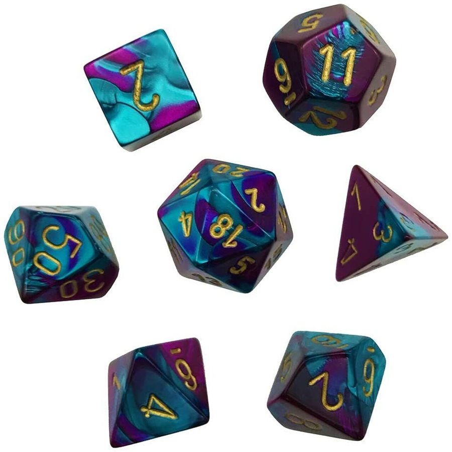 Chessex: Mini Polyhedral Dice set - Gemini (Online Order Only)