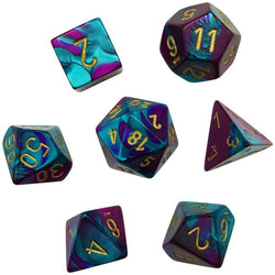 Chessex: Mini Polyhedral Dice set - Gemini (Online Order Only)