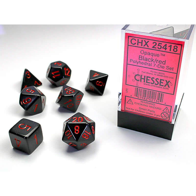 Chessex: Opaque Polyhedral Dice Set (Online Order Only)