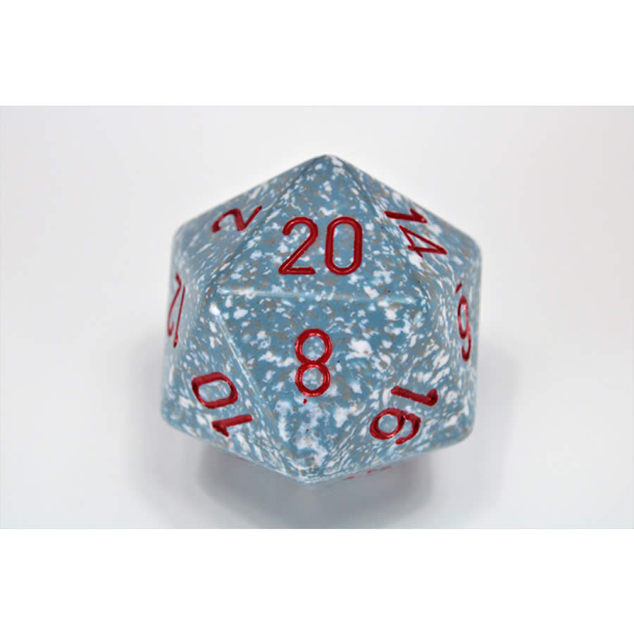 CHXXS2020 Air Speckled Die Red Numbers D20 34mm (1.34in) Pack of 1 (ONLINE ORDER ONLY)