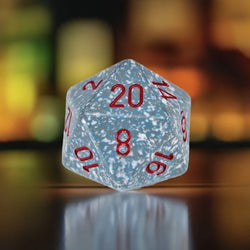 CHXXS2020 Air Speckled Die Red Numbers D20 34mm (1.34in) Pack of 1 (ONLINE ORDER ONLY)