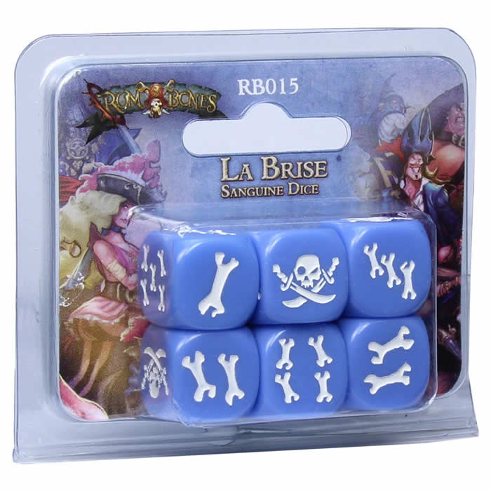 CMNRB015 La Brise Sanguine Rum And Bones Blue Custom Dice Cool Mini or Not (ONLINE ORDER ONLY)