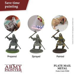 Army Painter Colour Primer: Plate Mail Metal (ONLINE ORDER ONLY)