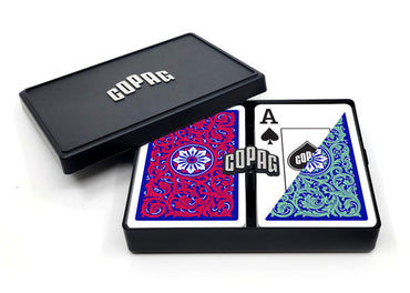 COPAG Playing Cards: Double Deck Set - Neoteric - Red/Green - Bridge Size - Jumbo Index (2) (ONLINE ORDER ONLY)