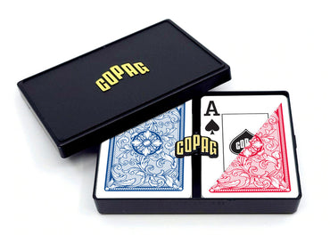 COPAG Playing Cards: Double Deck Set - Legacy - Red/Blue - Poker Size - Jumbo Index (2) (ONLINE ORDER ONLY)