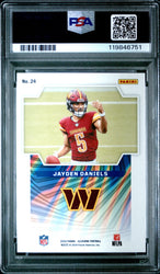 Graded 2024 Panini Illusions Jayden Daniels #24 Game Magicians Rookie RC Football Card PSA 10 Gem Mint