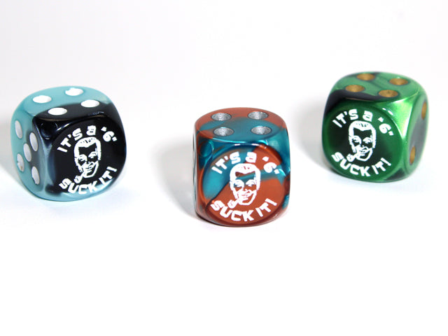 It's a Six d6 Pipped Dice 16mm | Custom Dice of Random Color (sold per piece) (Online Only)