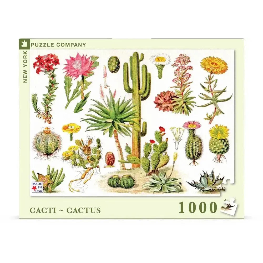 Cacti ~ Cactus 1000 Piece Jigsaw Puzzle NYPC (ONLINE ORDER ONLY)