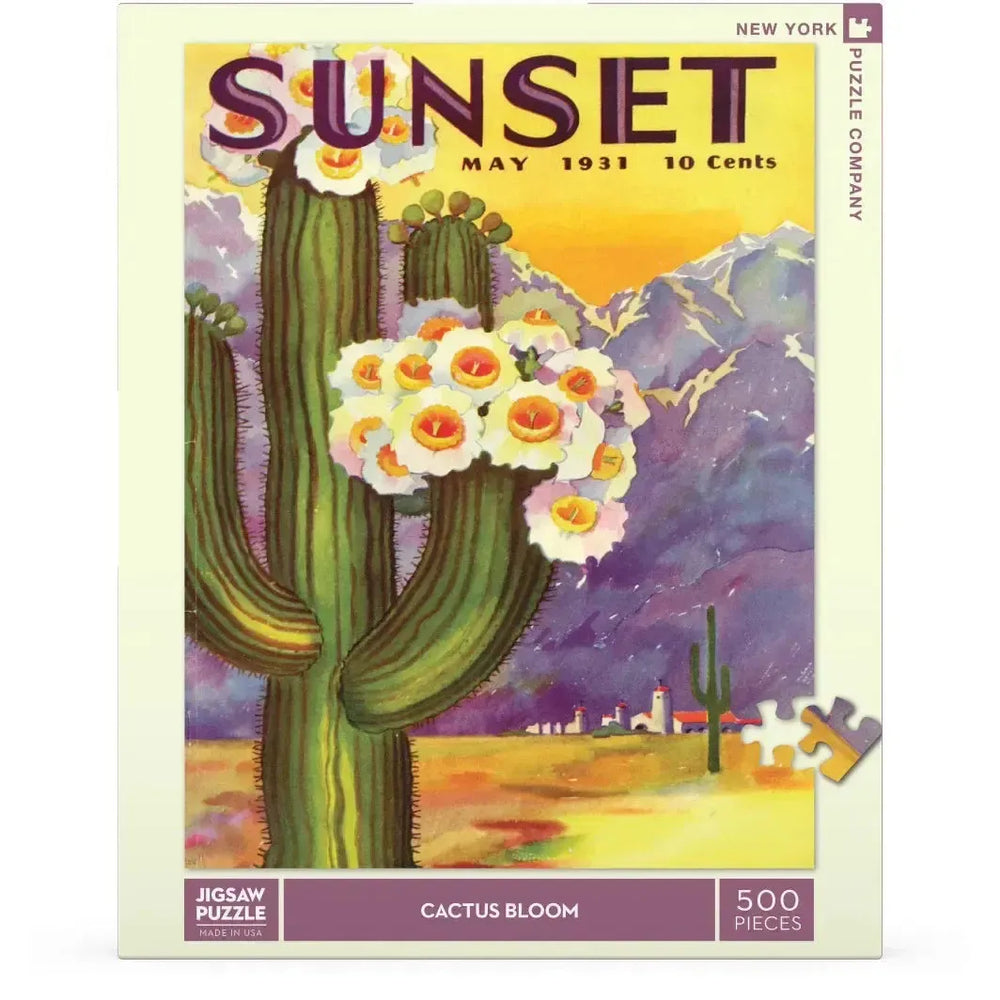 Cactus Blooms Sunset Magazine 500 Piece Jigsaw Puzzle NYPC (ONLINE ORDER ONLY)