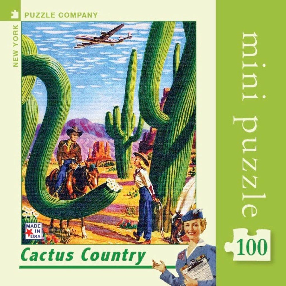 Cactus Country 100 Piece Mini Jigsaw Puzzle NYPC (ONLINE ORDER ONLY)