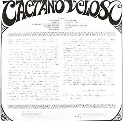 Caetano Veloso (With CD) [Vinyl] (ONLINE ORDER ONLY)