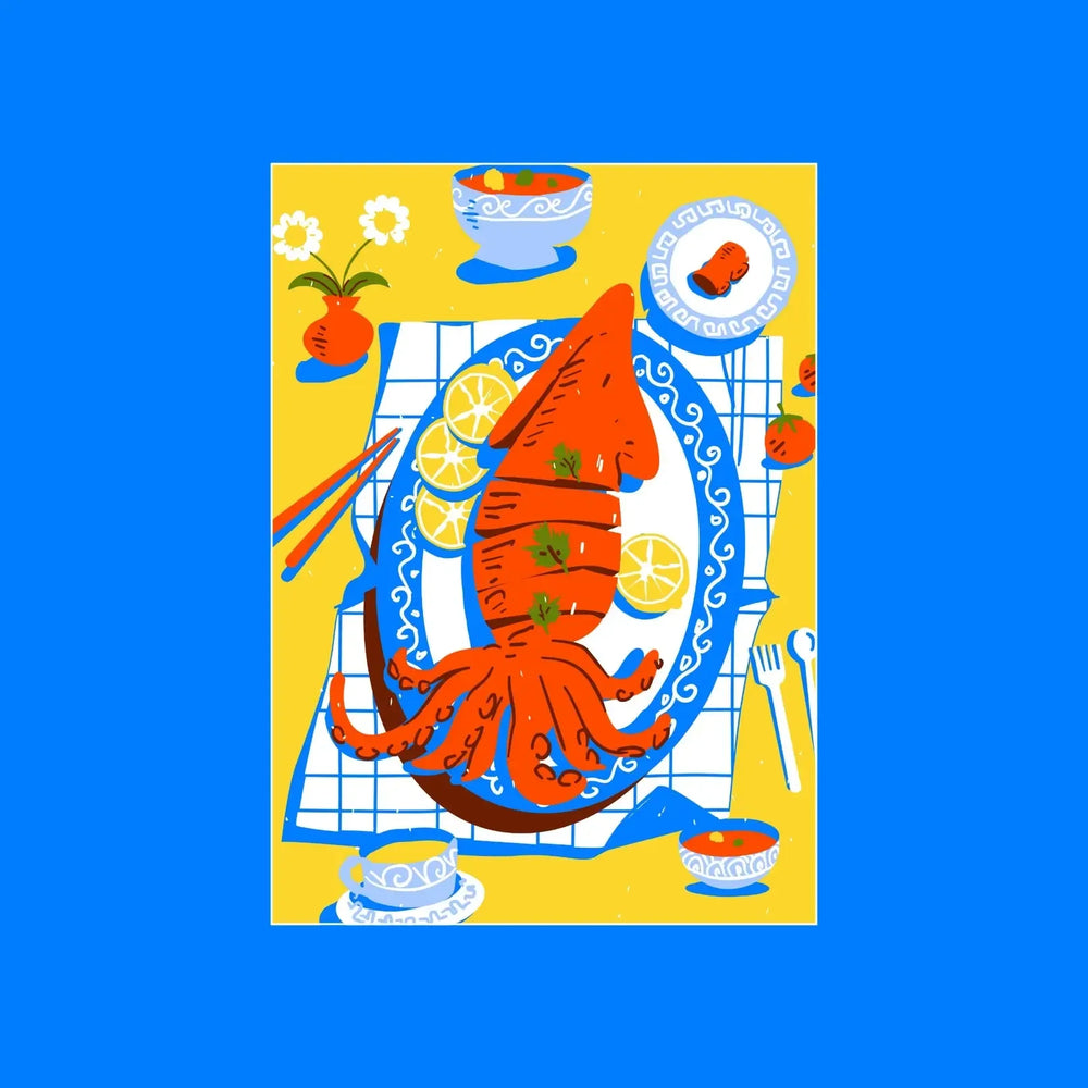 Calamari 99 Piece Mini Jigsaw Puzzle Puzzledly (ONLINE ORDER ONLY)