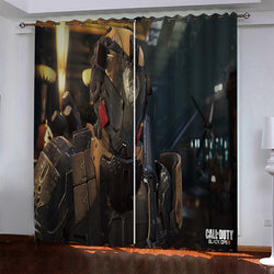 Call of Duty Pattern Curtains Blackout Window Drapes (Online Order Only)
