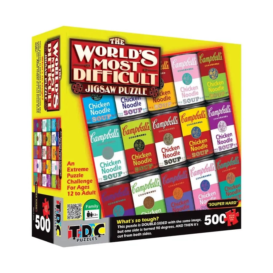 Campbell's Souper Hard 500 Piece Double-Sided Jigsaw Puzzle TDC (ONLINE ORDER ONLY)