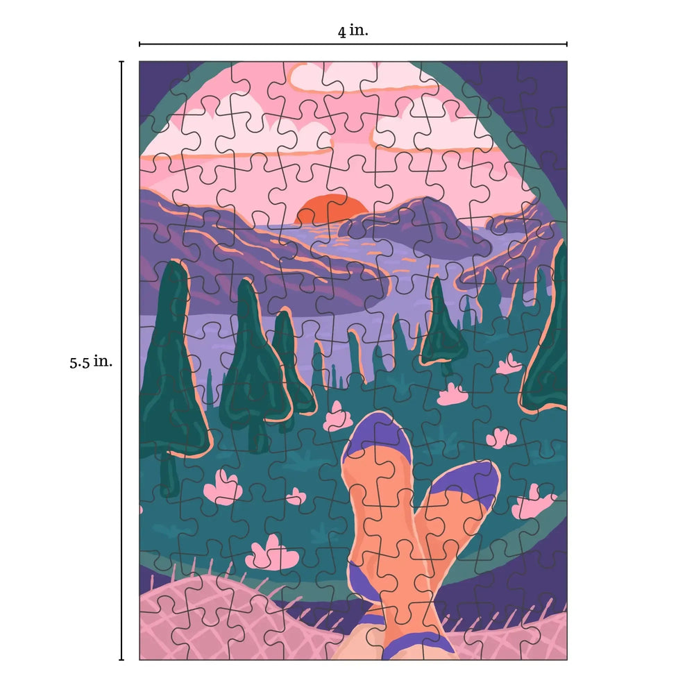 Camping 99 Piece Mini Jigsaw Puzzle Puzzledly (ONLINE ORDER ONLY)