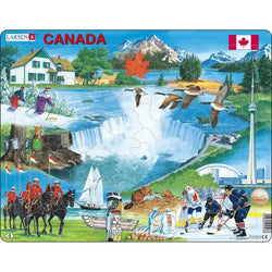 Canada Collage 66 Piece Tray Jigsaw Puzzle Larsen (ONLINE ORDER ONLY)