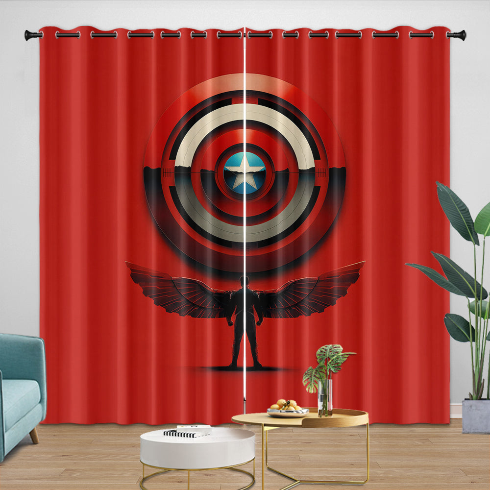 Captain America Brave New World Curtains Blackout Window Drapes (Online Order Only)
