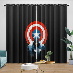 Captain America Curtains Blackout Window Drapes Room Decoration (ONLINE ORDER ONLY)