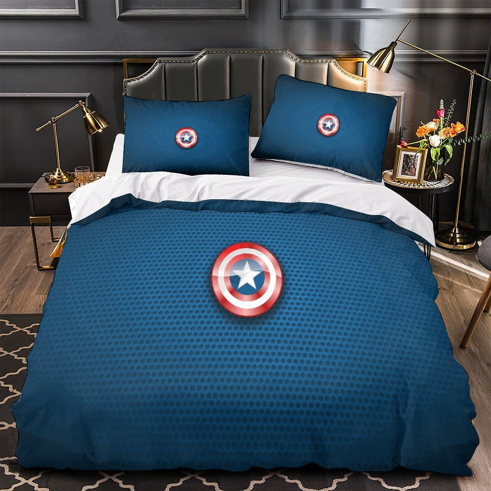 Captain America Duvet Cover Kids Room Bedding Set Without Filler (ONLINE ORDER ONLY)
