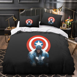 Captain America Duvet Cover Kids Room Bedding Set Without Filler (ONLINE ORDER ONLY)