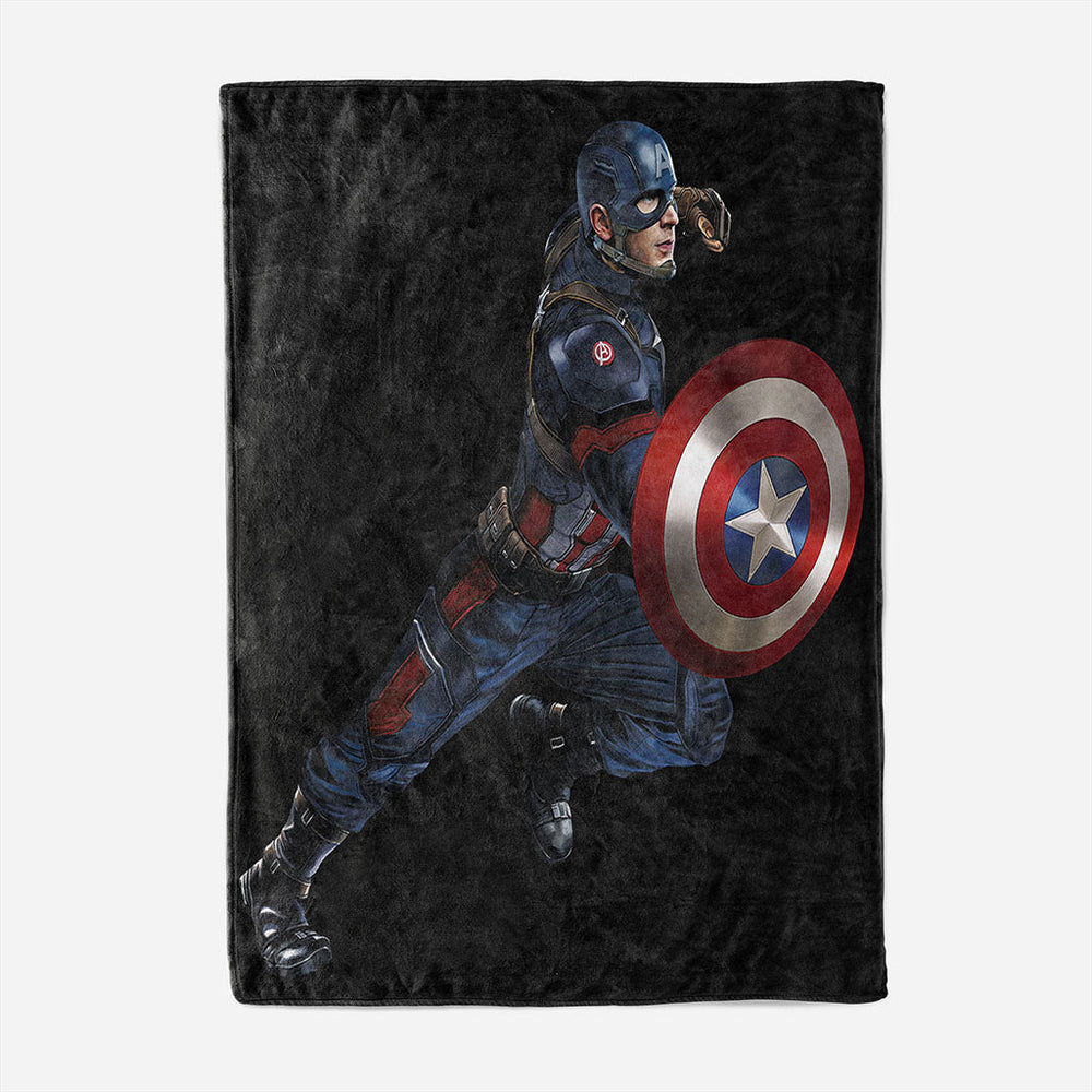 Captain America Iron Man Blanket Flannel Throw Room Decoration (Online Order Only)