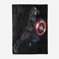 Captain America Iron Man Blanket Flannel Throw Room Decoration (Online Order Only)