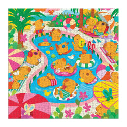 Capybara Pool Day 500 Piece Jigsaw Puzzle Mudpuppy (ONLINE ORDER ONLY)