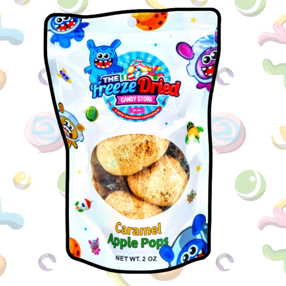 Freeze Dried Caramel Apple Pops