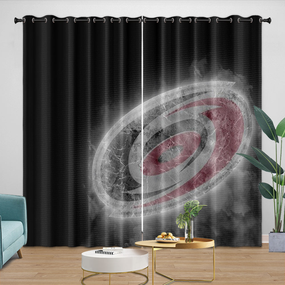 Carolina Hurricanes Curtains Blackout Window Drapes Room Decoration (Online Order Only)