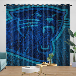 Carolina Panthers Curtains Blackout Window Drapes Room Decoration (Online Order Only)