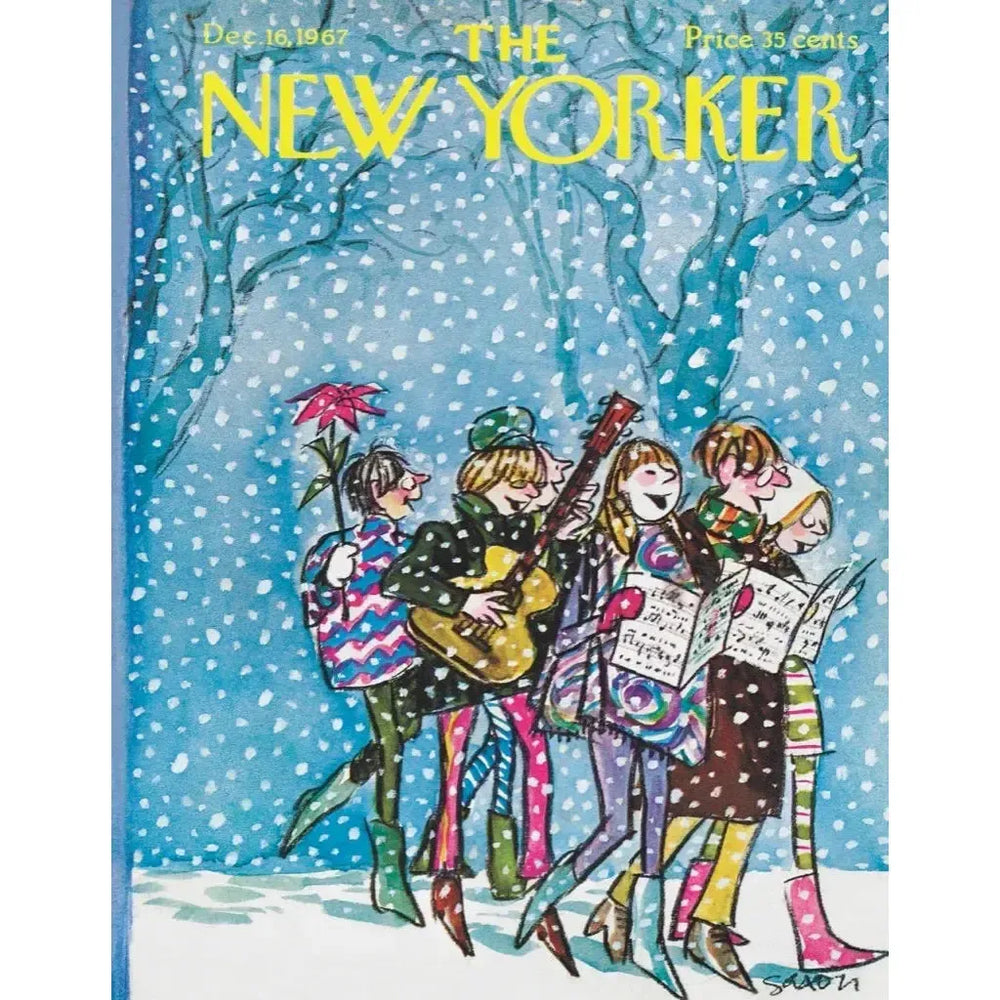 Caroling The New Yorker 100 Piece Mini Jigsaw Puzzle NYPC (ONLINE ORDER ONLY)